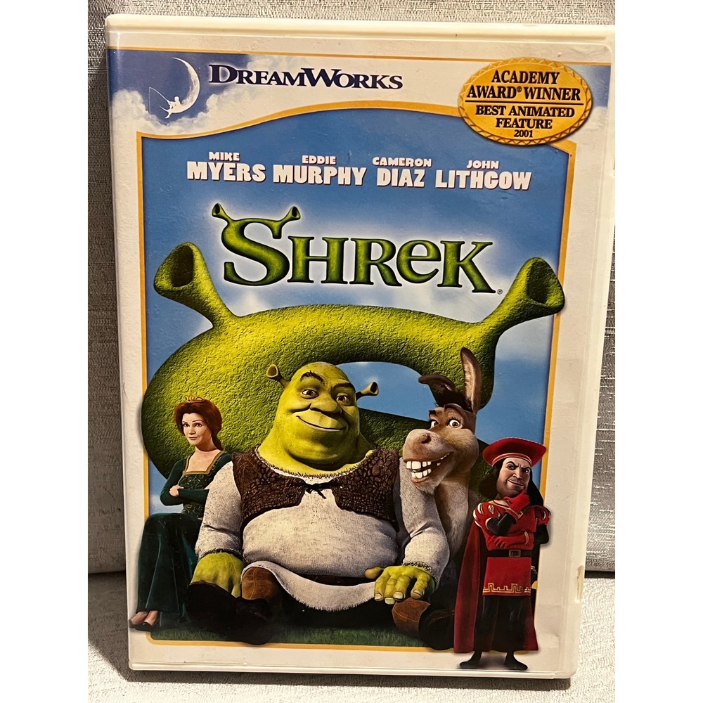 Shrek DVD 2001 DreamWorks Animated Movie Mike Myers Eddie Murphy Full Frame